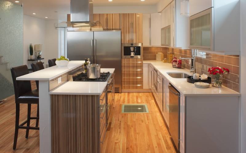 Laminate For Kitchen - Striped Look