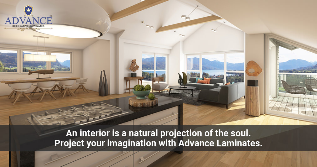 An interior is a natural projection of the soul: Project your imagination with Advance Laminates