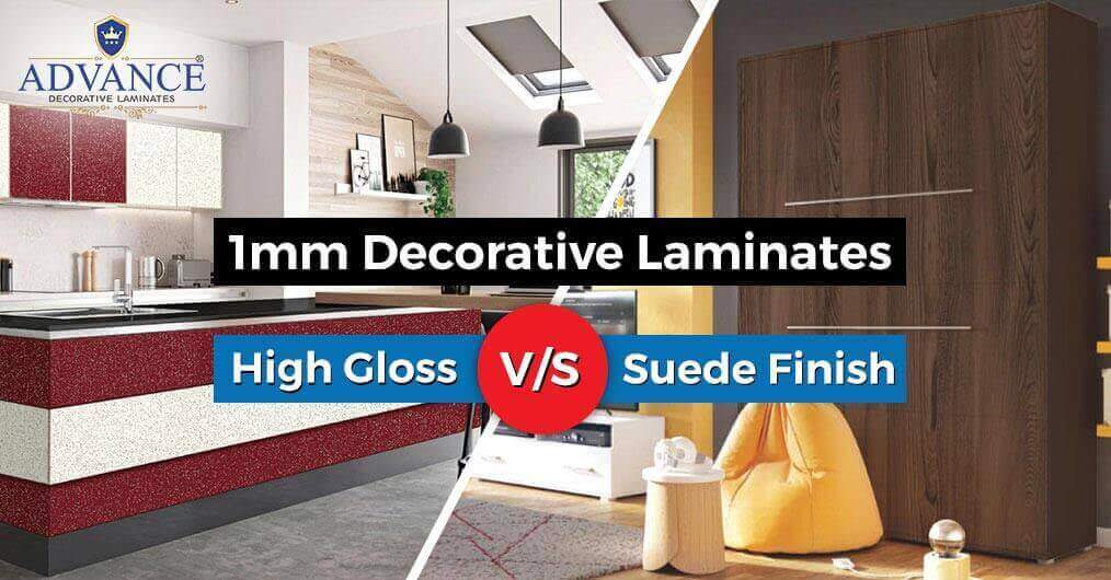 Difference Between High Gloss & Suede Finish Decorative Laminates