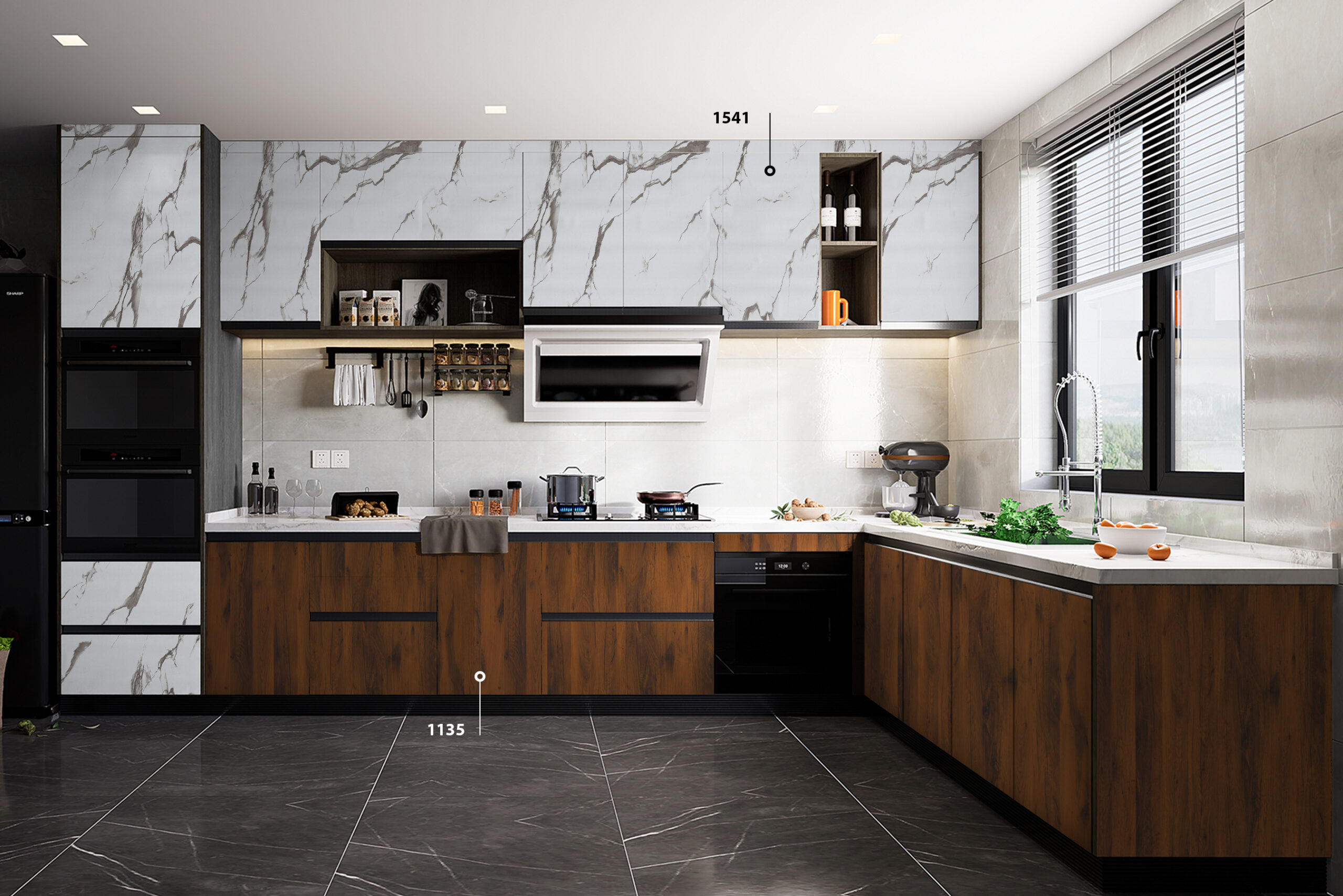 Top Modern Two Colour Combination for Kitchen Laminates?